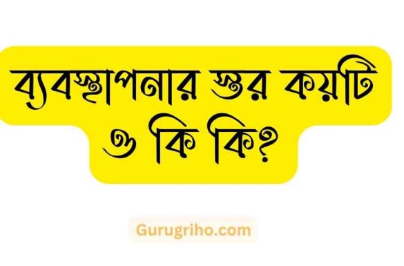 ব্যবস্থাপনার স্তর গুলো কি কি ব্যবস্থাপনার স্তর গুলো কি কি