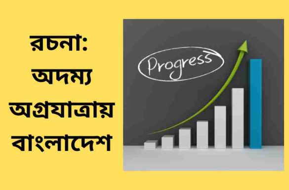 রচনা অদম্য অগ্রযাত্রায় বাংলাদেশ, অদম্য অগ্রযাত্রায় বাংলাদেশ রচনা,