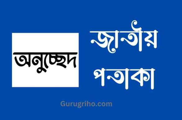 জাতীয় পতাকা অনুচ্ছেদ, বাংলা অনুচ্ছেদ জাতীয় পতাকা