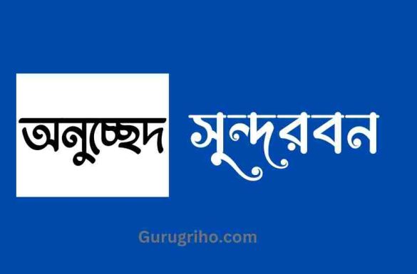 সুন্দরবন অনুচ্ছেদ, অনুচ্ছেদ সুন্দরবন,