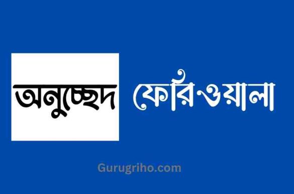 ফেরিওয়ালা অনুচ্ছেদ, অনুচ্ছেদ ফেরিওয়ালা,