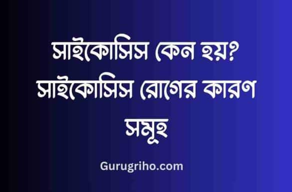সাইকোসিস কেন হয়, সাইকোসিস রোগের কারণ,